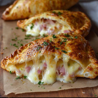 CALZONE DE BACON COM CREAM CHEESE