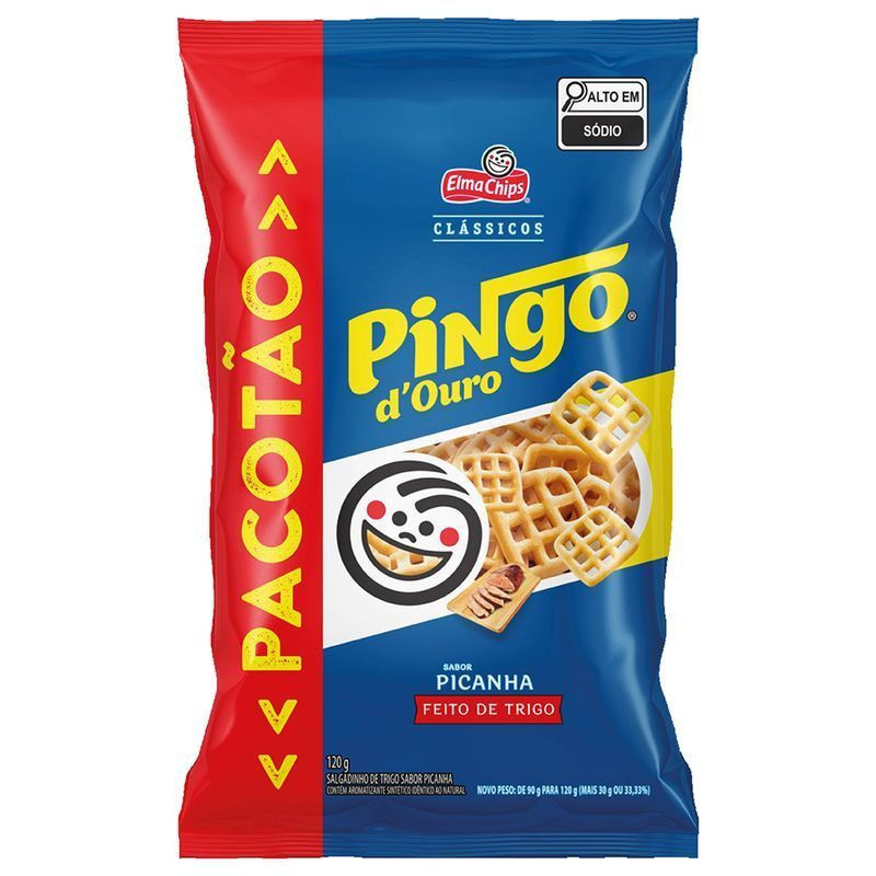 SALGADO PINGO D OURO PICANHA 120GR