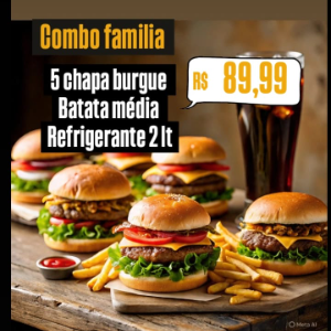 5 CHAPA BURGUE UMA BATATA GRANDE DOLLY 2 LITROS  89,99