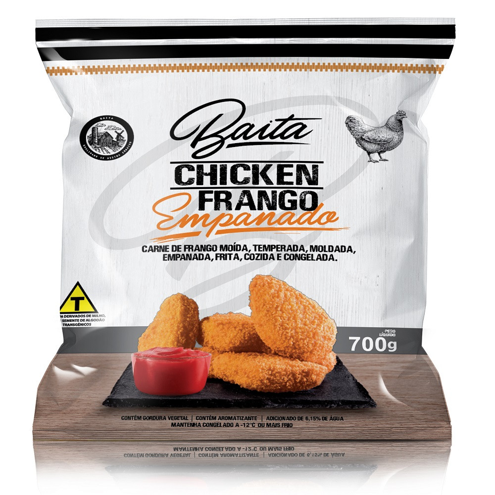 CHICKEN DE FRANGO EMPANADO BAITA 700G