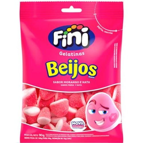 Bala Gelatina Beijos Fini 90g
