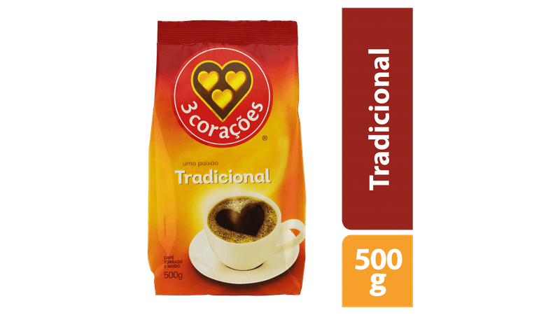 Café 3 Corações 500g Tradicional