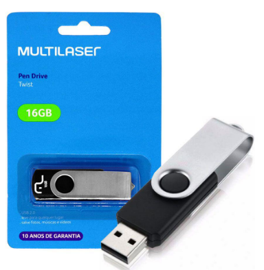 PEN DRIVE 16GB MULTILASER