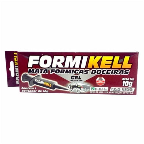 Inseticida Kelldrin Formikell Mata Formigas Doceiras Embalagem 10g