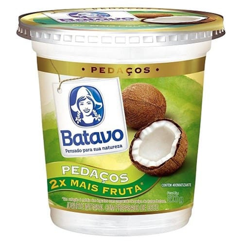 Iogurte Batavo com Pedaços de Fruta Coco Pote 500g
