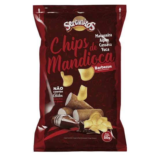 Chips Sertanitos Mandioca Barbecue 50g