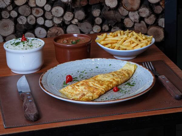 Omelete com queijo