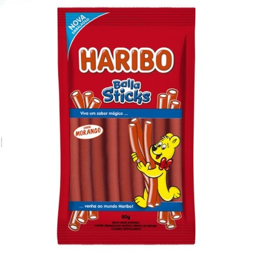 BALA DE GELATINA HARIBO BALLA STICKS 70G