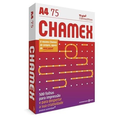 Papel Sulfite Chamex A4 Office com 500fls