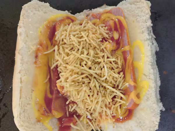 Hot dog da Hora no pão