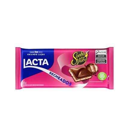 Chocolate Barra Lacta sonho de valsa 98g