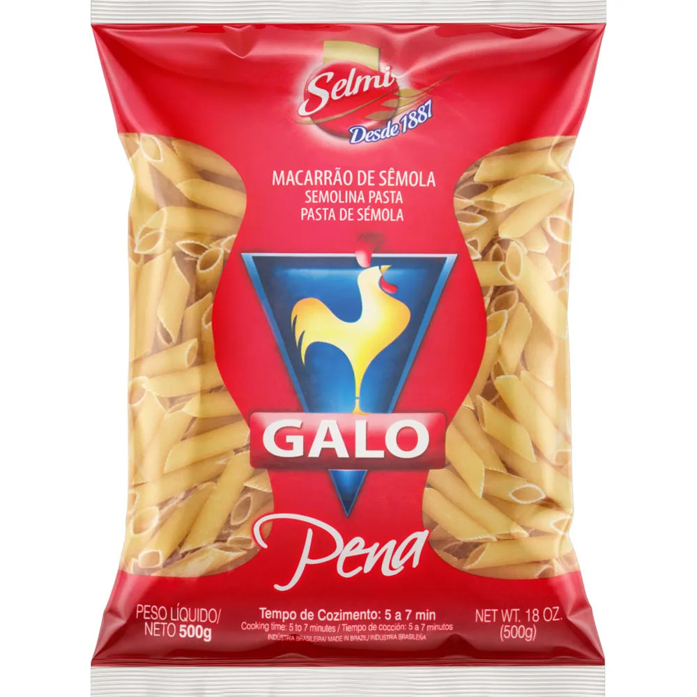 Macarrao Galo Semola Pena 500g