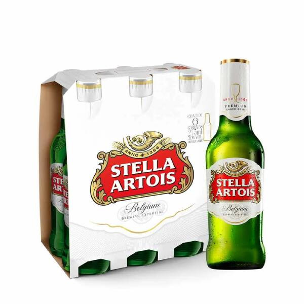 Stella Artois Long Neck 330 ml Six-Pack (06 Unidades)