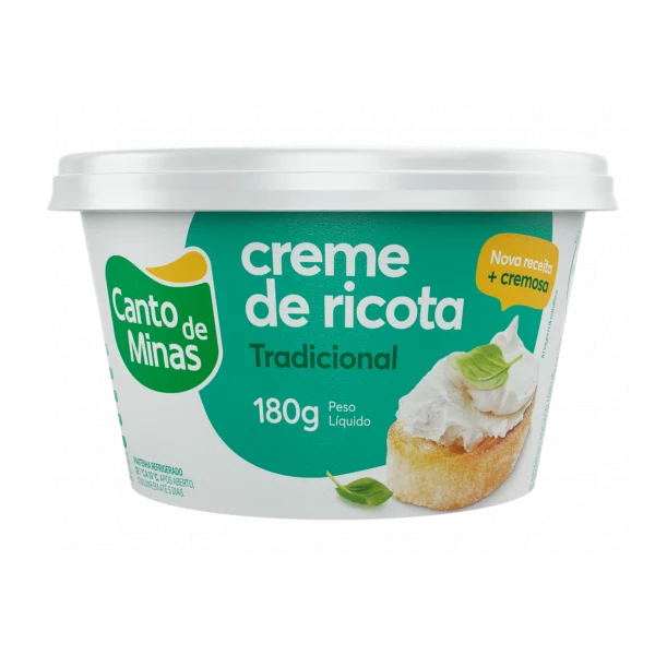 CREME DE RICOTA TRADICIONAL CANTO DE MINAS 180G