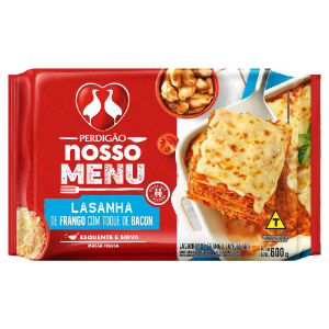 LASANHA DE FRANGO COM BACON  PERDIGAO 600G