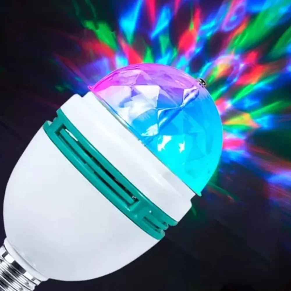 Lampada Giratória Festa  com Adaptador