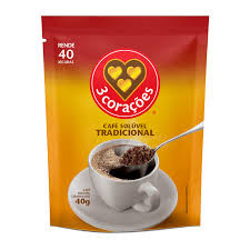 CAFE SOLUVEL GRANULADO 3 CORACOES TRADICIONAL REFIL 40G