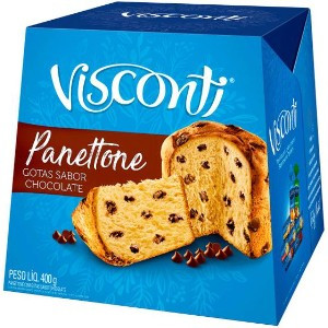PANETTONE GOTAS SABOR CHOCOLATE 400G
