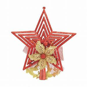 PONTEIRA ESTRELA BRILHO 24X20,5CM  NATAL