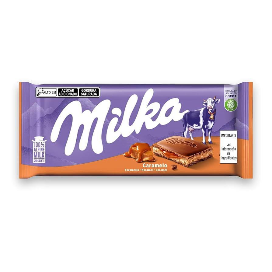 BARRAO MILKA 100G TOFFEE CARAMEL