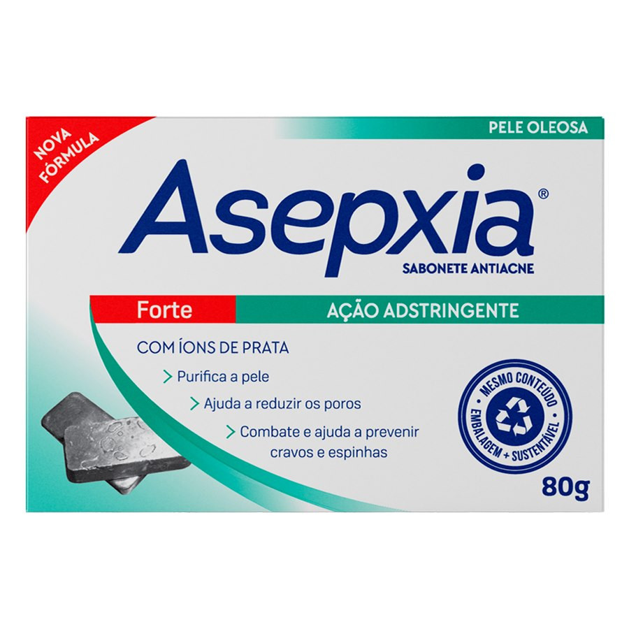 SABONETE ASEPXIA FORTE CX80G