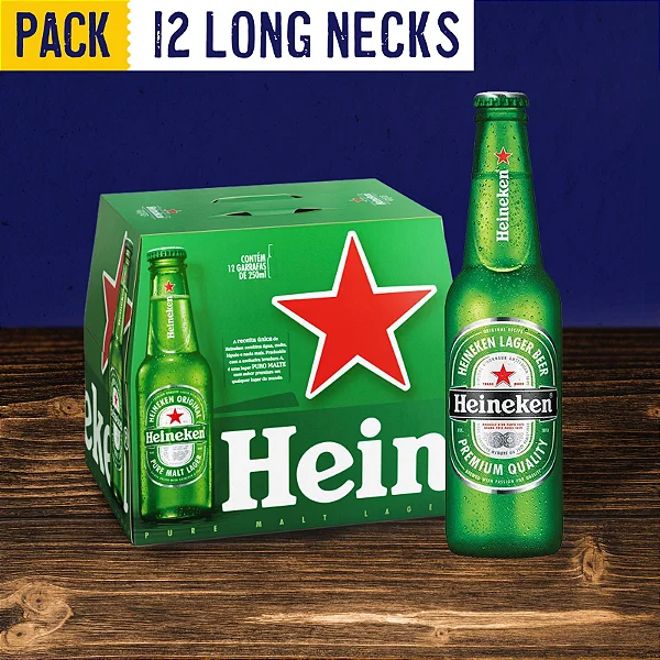 MEIO FARDO HEINEKEN LONGNECK 12X330ML
