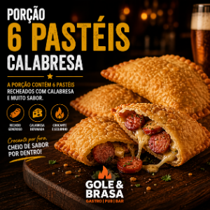 PORCAO 6 PASTEIS CALABRESA