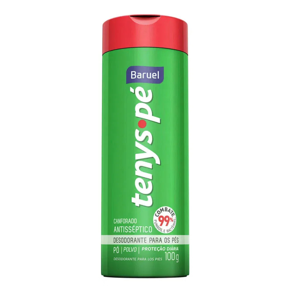 TALCO ANTISSEPTICO TENYS PE BARUEL CANFORADO 100G