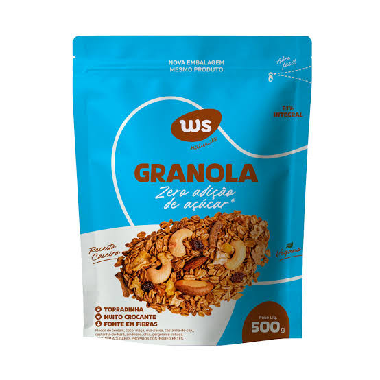 Granola Ws Naturais Zr Acuc Pct 500g