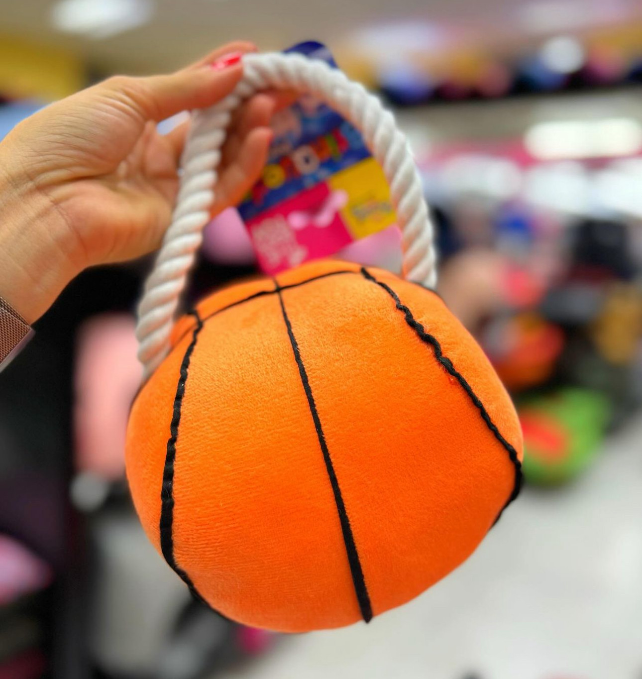 Brinquedo Bola Basquete Pelúcia