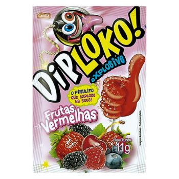 DIP LOKO EXPLOSIVE FRUTAS VERMELHAS 11G**