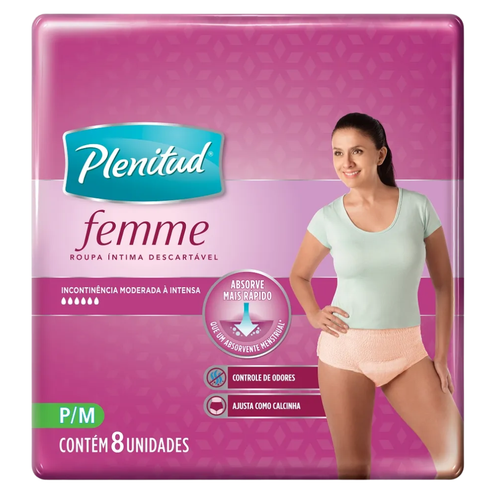 ROUPA INTIMA PLENITUD FEMME P/M C/8UN