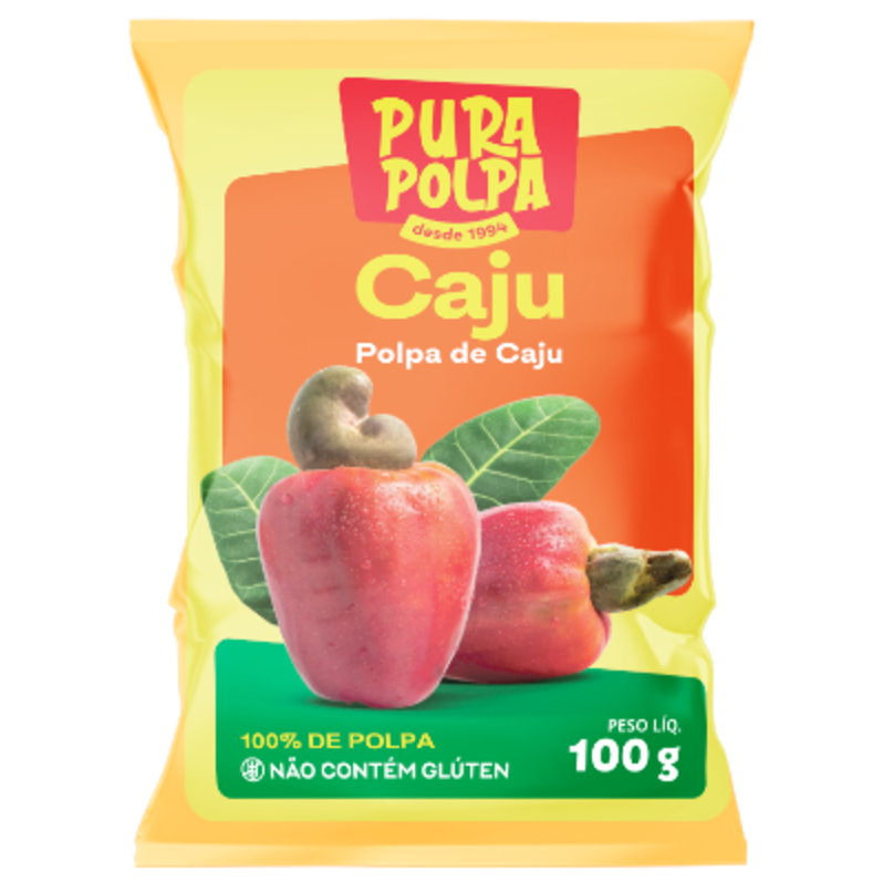POLPA DE FRUTA PURA POLPA CAJU 100G**