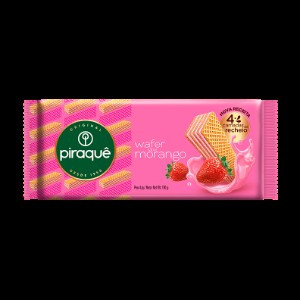 BISCOITO WAFER  PIRAQUÊ SABOR MORANGO 100G