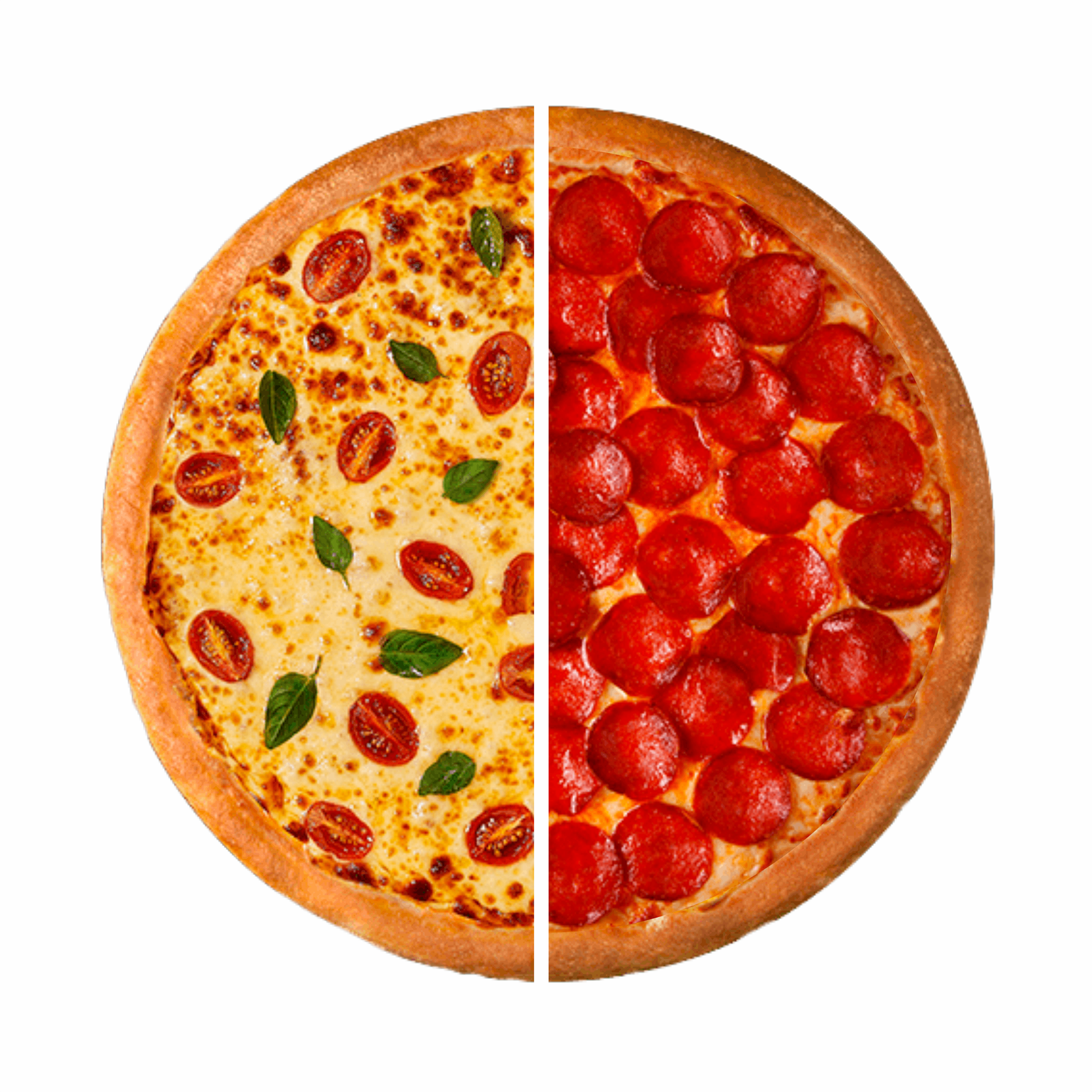 Pizza meia a meia