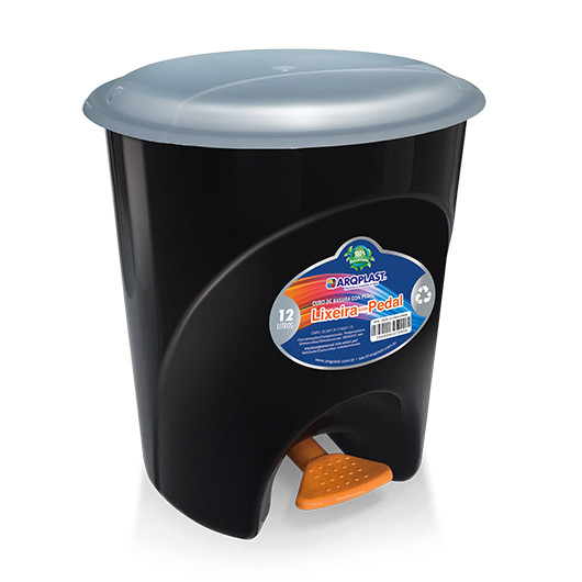LIXEIRA ARQUIPLAST C/PEDAL 12L