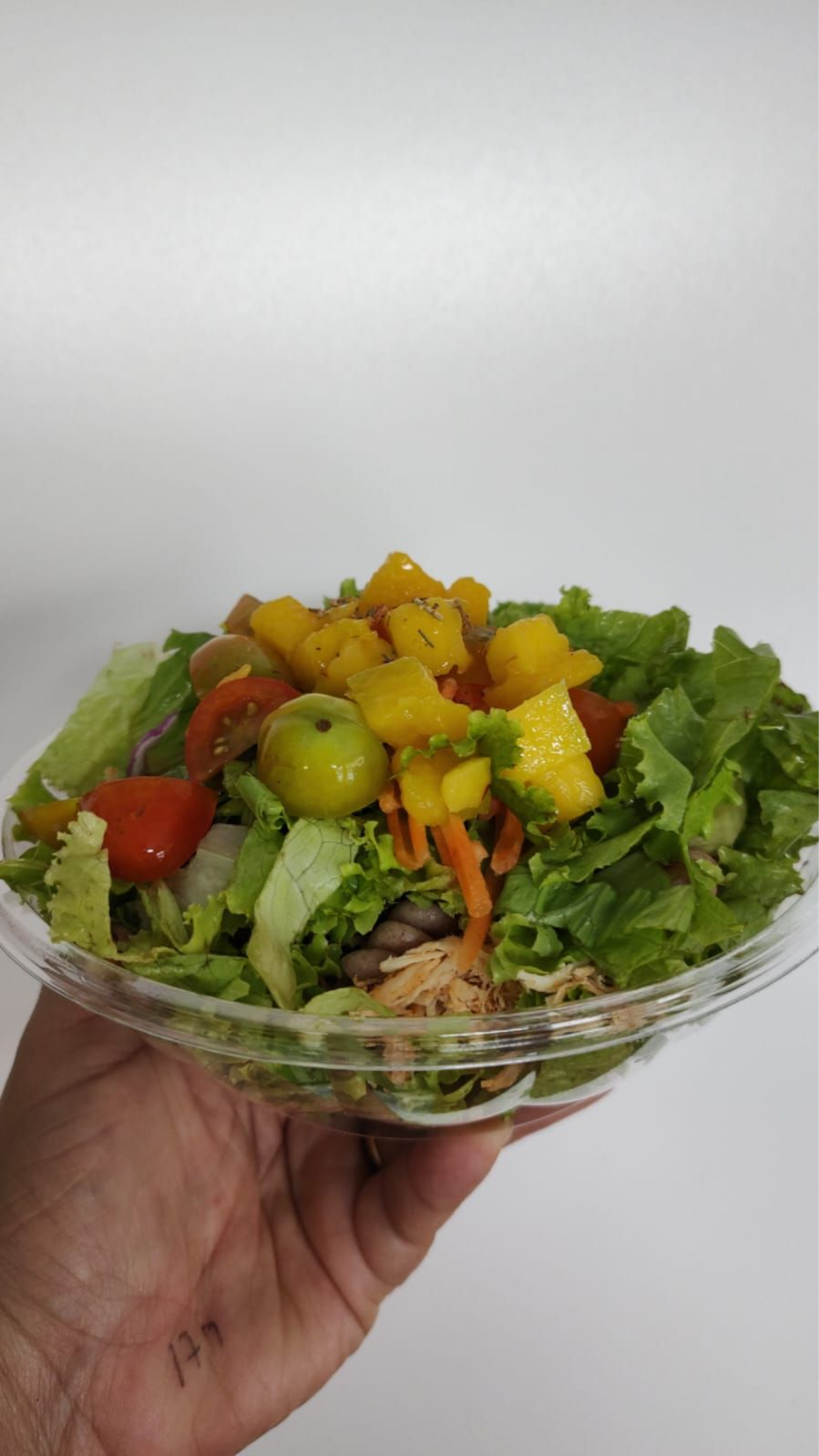 SALADA FIT FRANGO; Pedidos Seg a Sex de 10:00 a 14:00 hs.