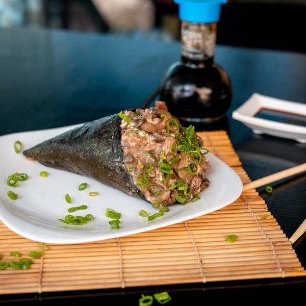 Temaki shimeji  vegetariano