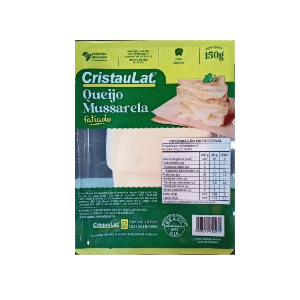 MUSSARELA CRISTAULAT FATIADO