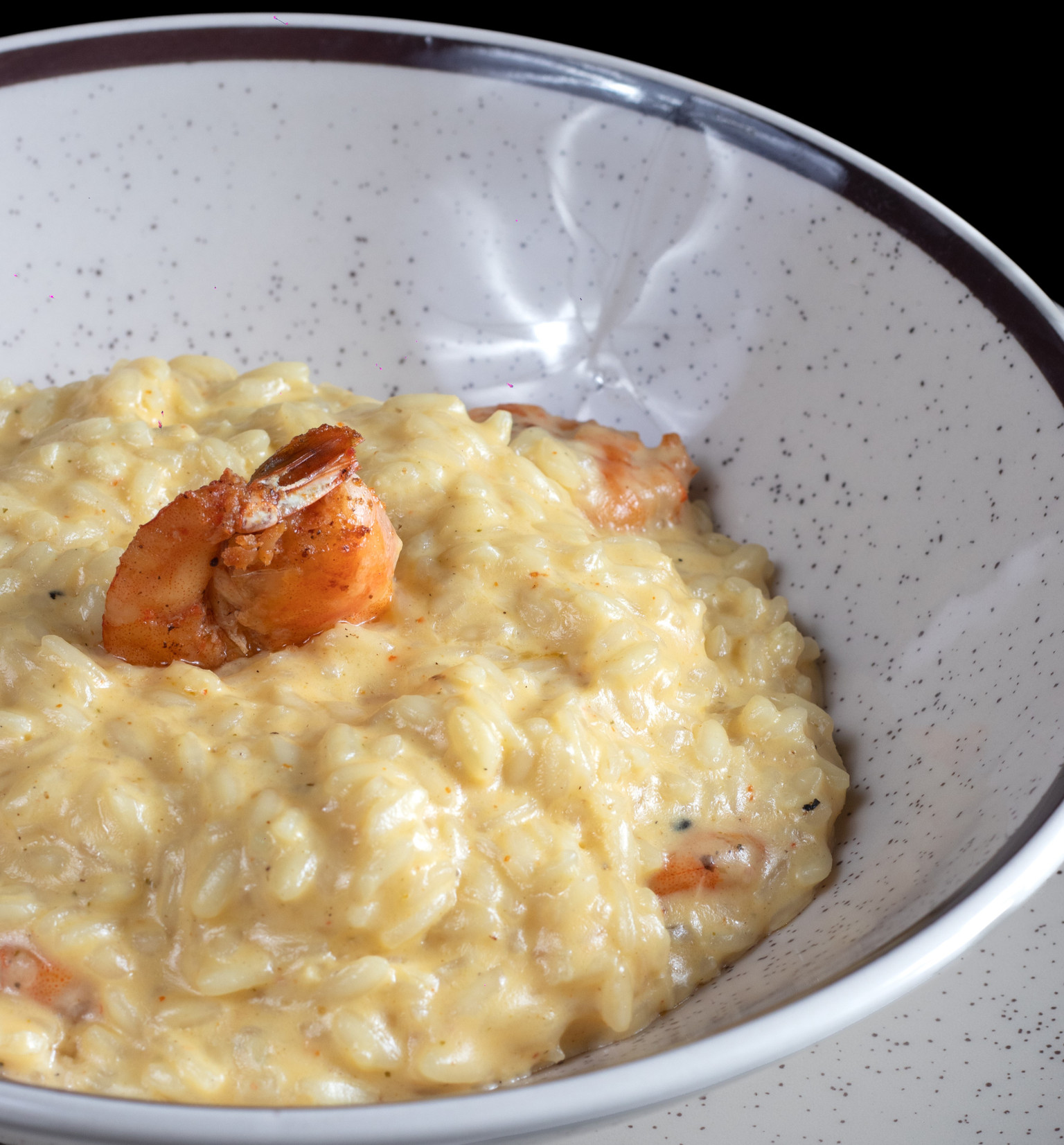 RISOTO DE CAMARAO E QUEIJO