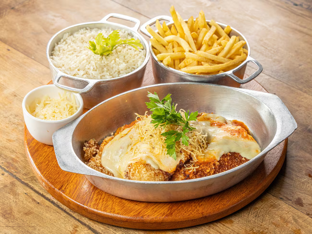PARMEGIANA DE CARNE P2  C/ ARROZ