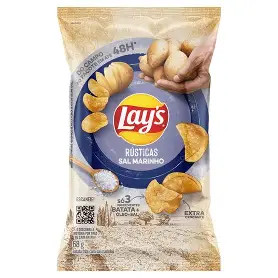 Batata Chips Rustica Sal Marinho (Lays) 68g
