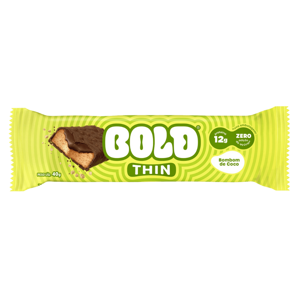 Barra Bold Thin Bombom de Coco - 40g