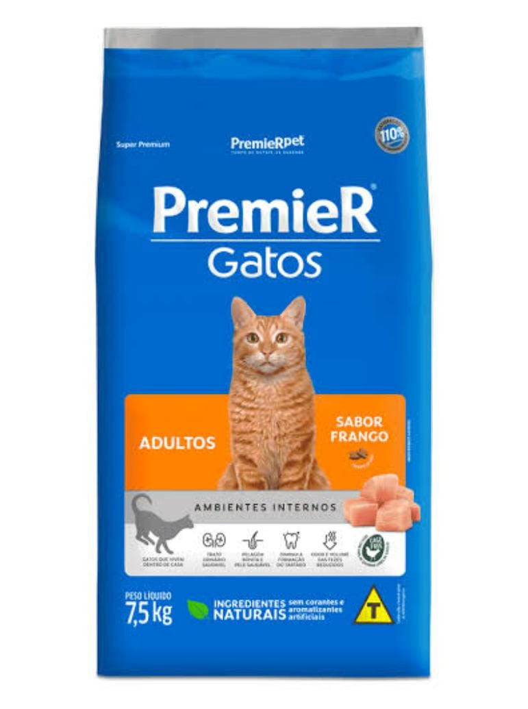 Premier Gatos Adultos Sabor Frango 