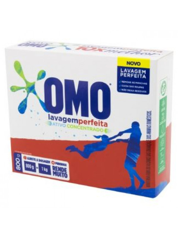 sabao em po OMO Lav. perf. 800g