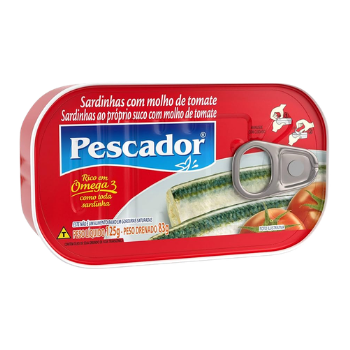 SARDINHA PESCADOR C/ TOMATE 125G