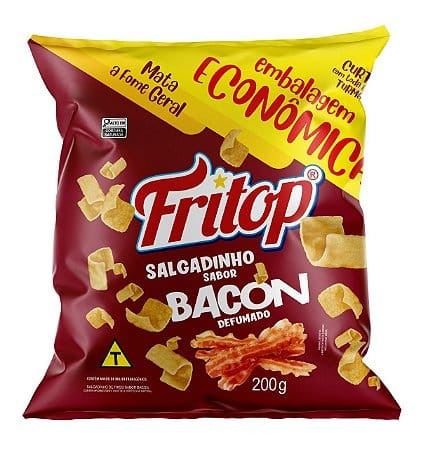 SALGADINHO FRITOP SABOR BACON 200G