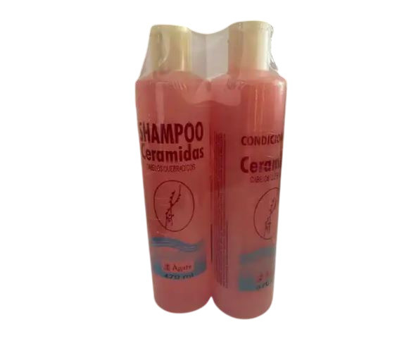 KIT SHAMPOO E COND CERAMIDAS 470ML AGATA