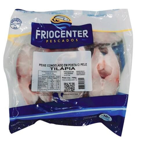 Tilápia em Posta com Pele Congelado Friocenter 700g