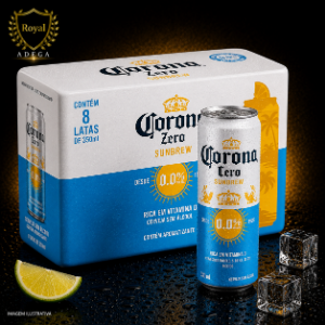 CORONA ZERO 350ML LATA C/8